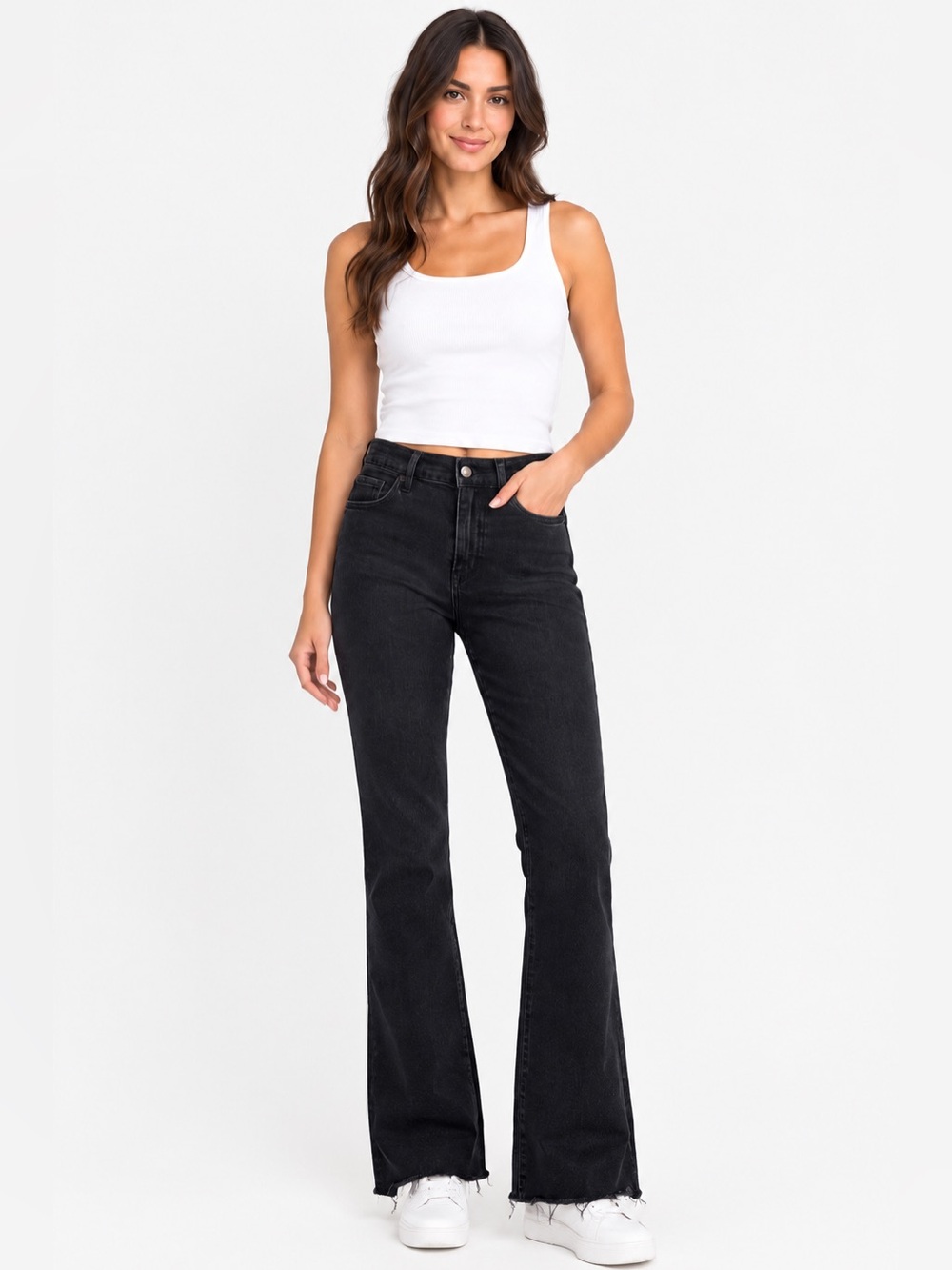MOTHER jeans high-waisted “The Hustler Fray Jeans”